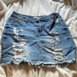 Denim mini skirt from Forever 21